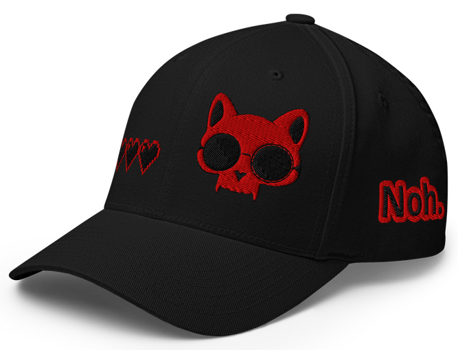 Empty Heart Container: Entity Noh.9 Nein Lives Left Flexfit Cap
