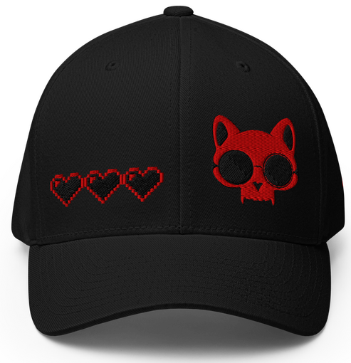 Empty Heart Container: Entity Noh.9 Nein Lives Left Flexfit Cap